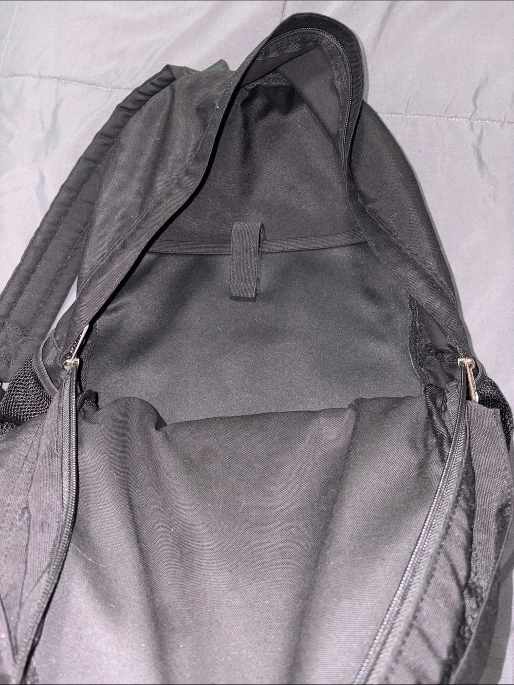 PINK Victoria's Secret Black Backpack with White Logo
